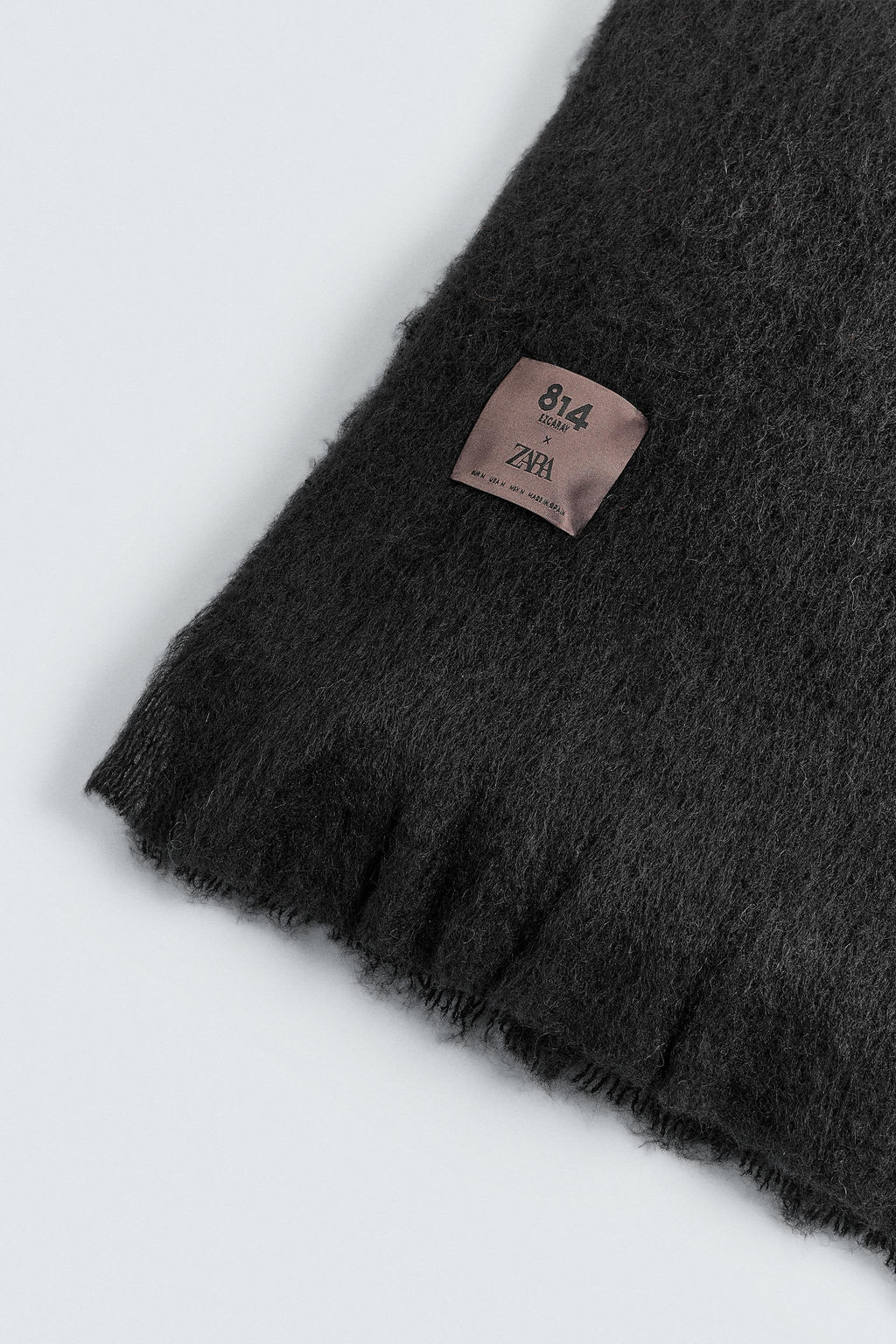 BUFANDA MEZCLA LANA 814 EZCARAY X ZARA / Negro  фото 3