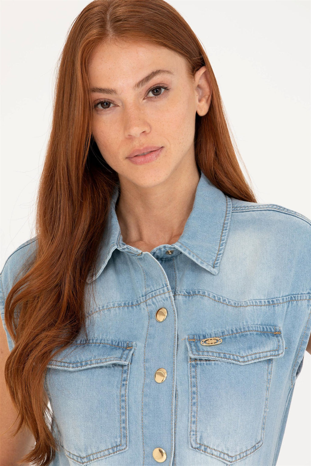 U. S. Polo Assn Женское синее джинсовое платье - U.s. polo assn фото 2