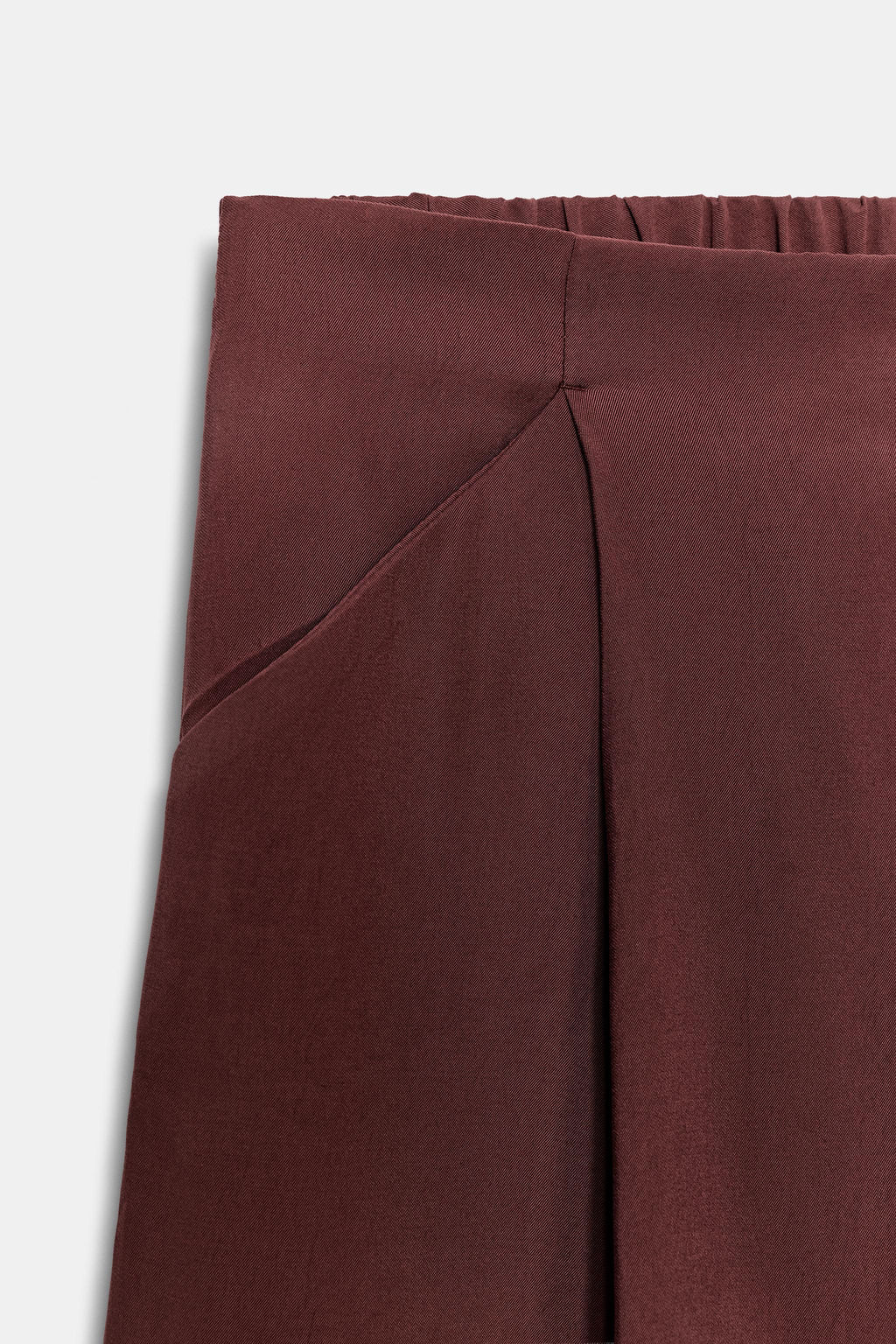 PANTAL?N CULOTTE PINZAS / Burdeos - Zara фото 8