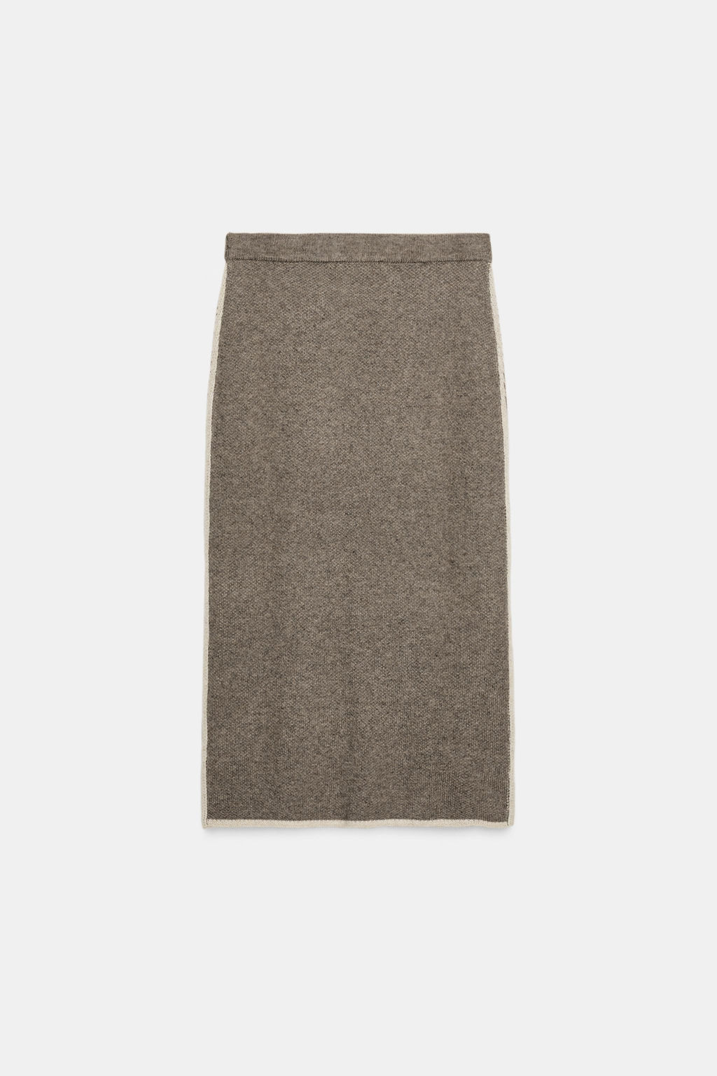 CONTRAST PIPING KNIT MIDI SKIRT - Zara фото 13