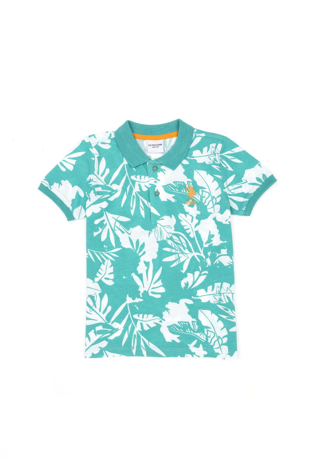 U. S. Polo Assn / Мятная футболка-поло для мальчика