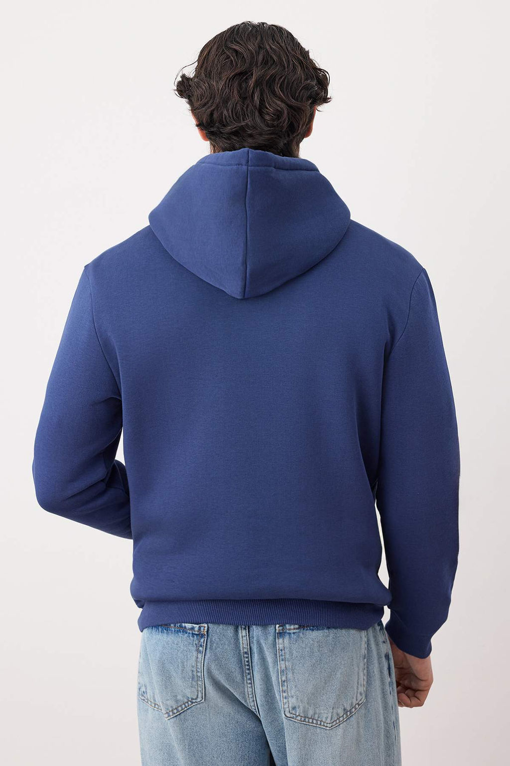 TRENDYOL MAN Vizon Basic Regular/Normal Kesim Kapusonlu Ici Polarl? Kanguru Cepli Sweatshirt TMNAW20SW0163 - Trendyolmilla фото 27