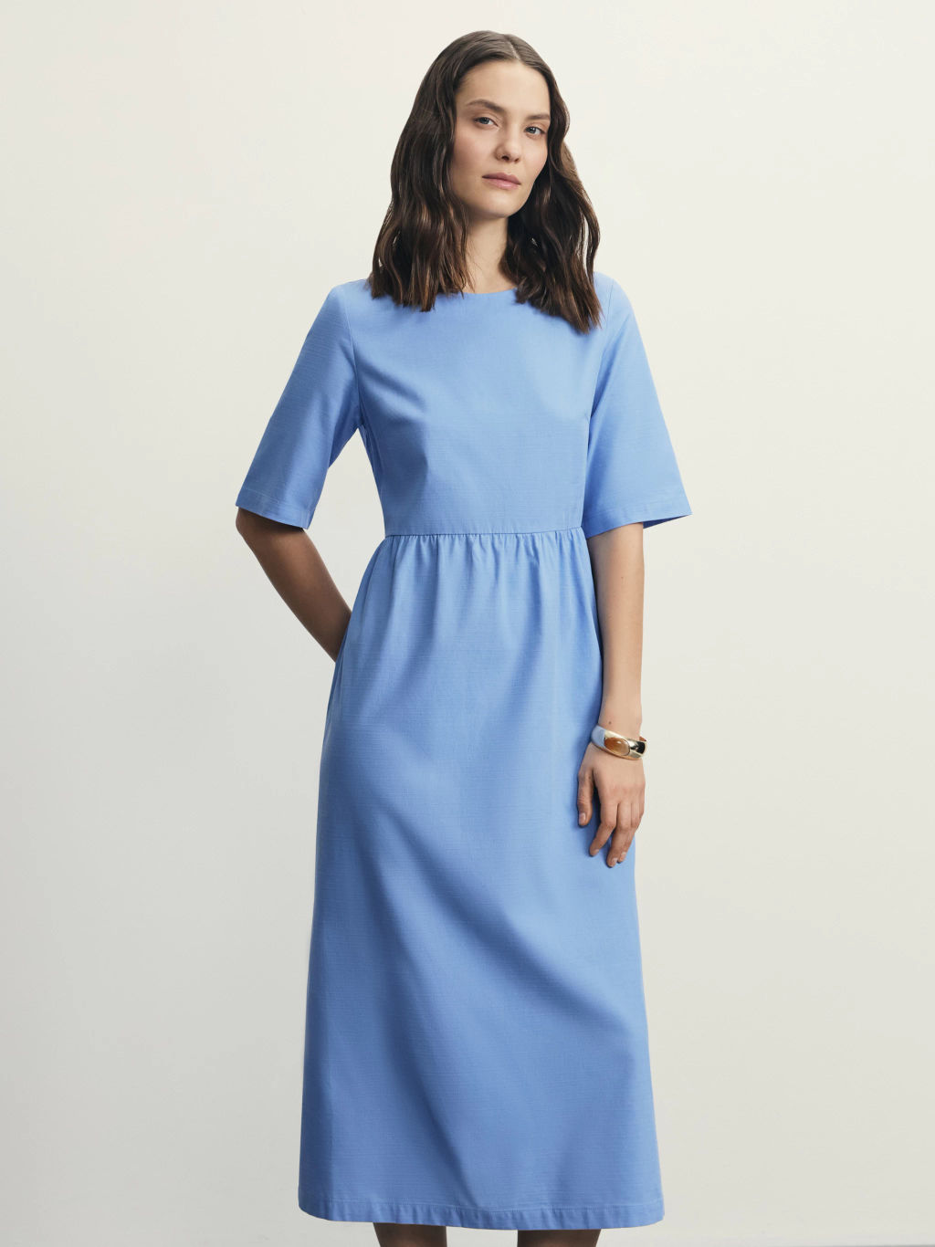 Платье миди из хлопка / Zarina фото 2