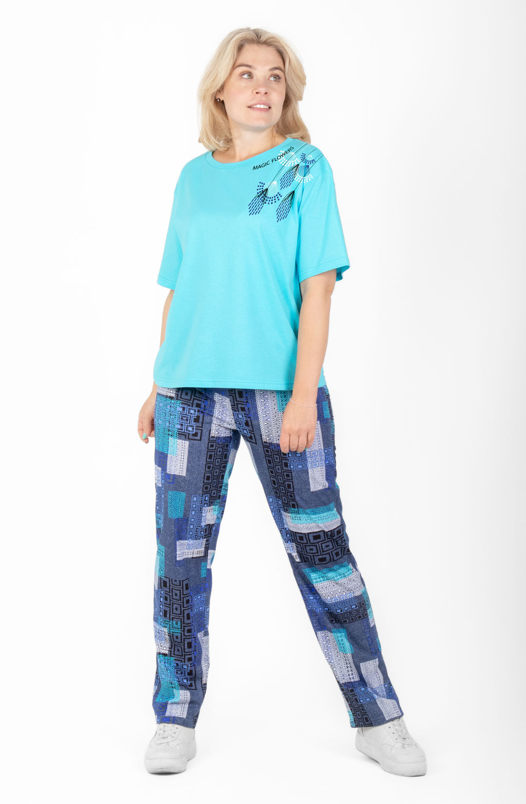 Костюм Рассвет К-290 (46-62) кулирка - Лотос фото 18