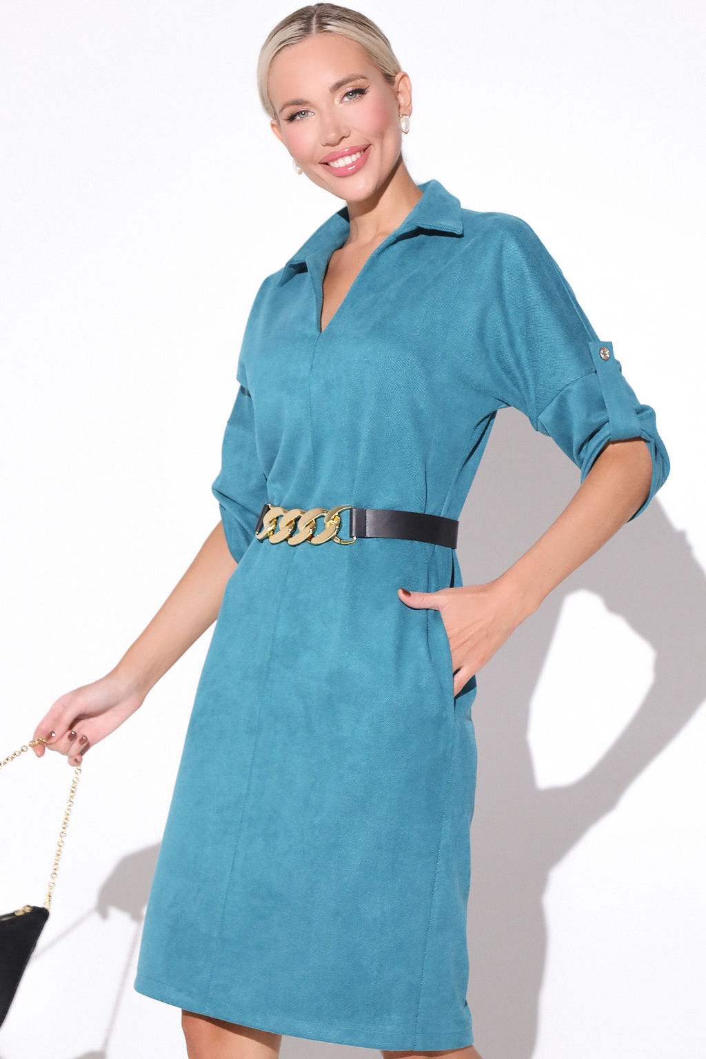 Платье Беатрис (бирюза) - Эльза фото 5