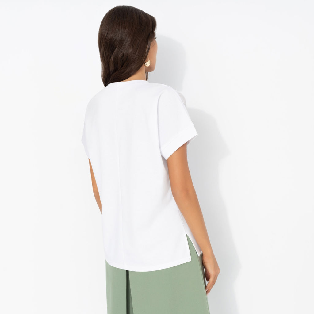 Футболка из эластичной ткани, Всегда нарядна - Charutti фото 6