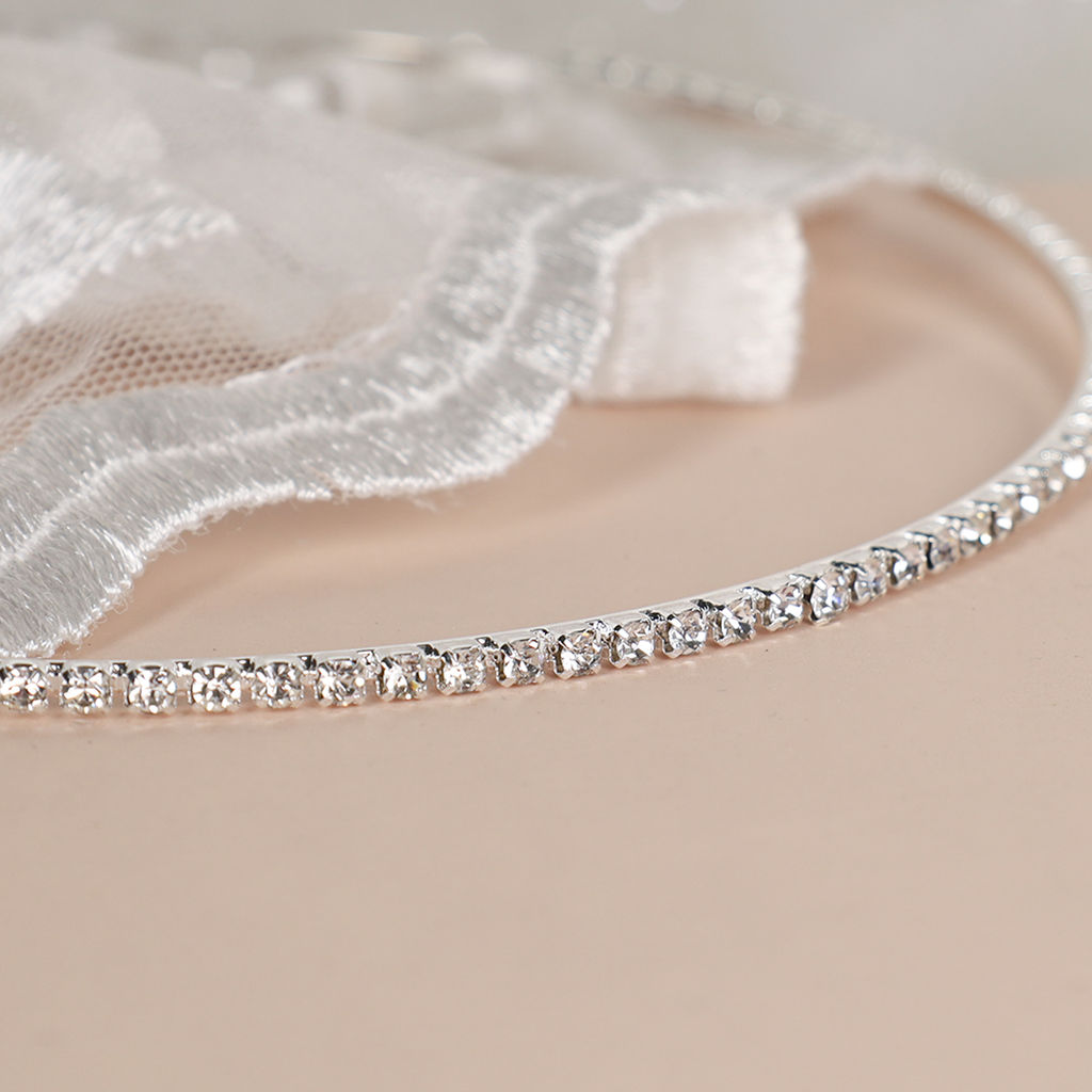 Ободок для волос стразы 1 ряд / N3258-1 /уп 1/723816 - ГалеонТрейд фото 8