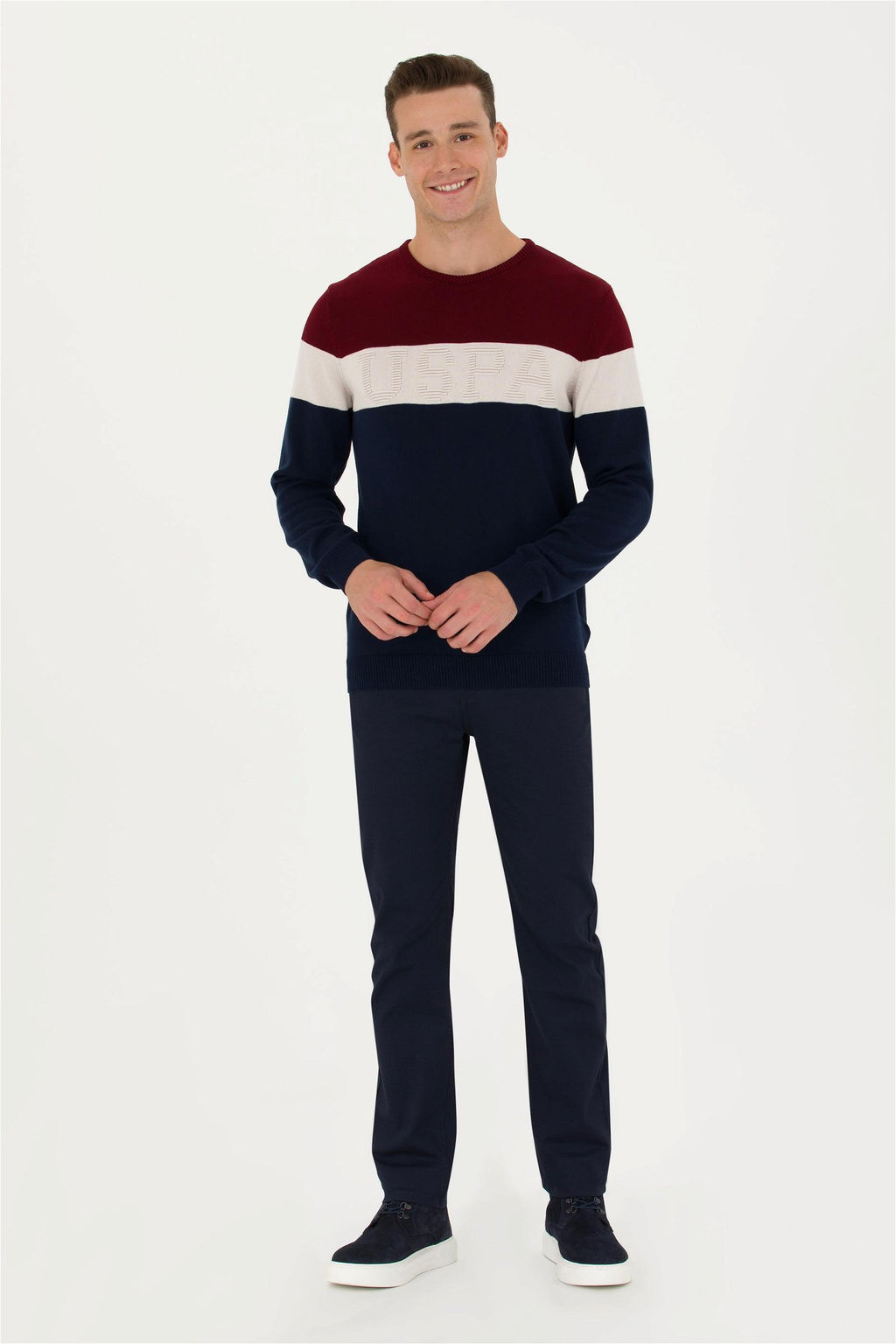 U. S. Polo Assn / Мужские темно-синие брюки из плотной ткани - U.s. polo assn фото 8