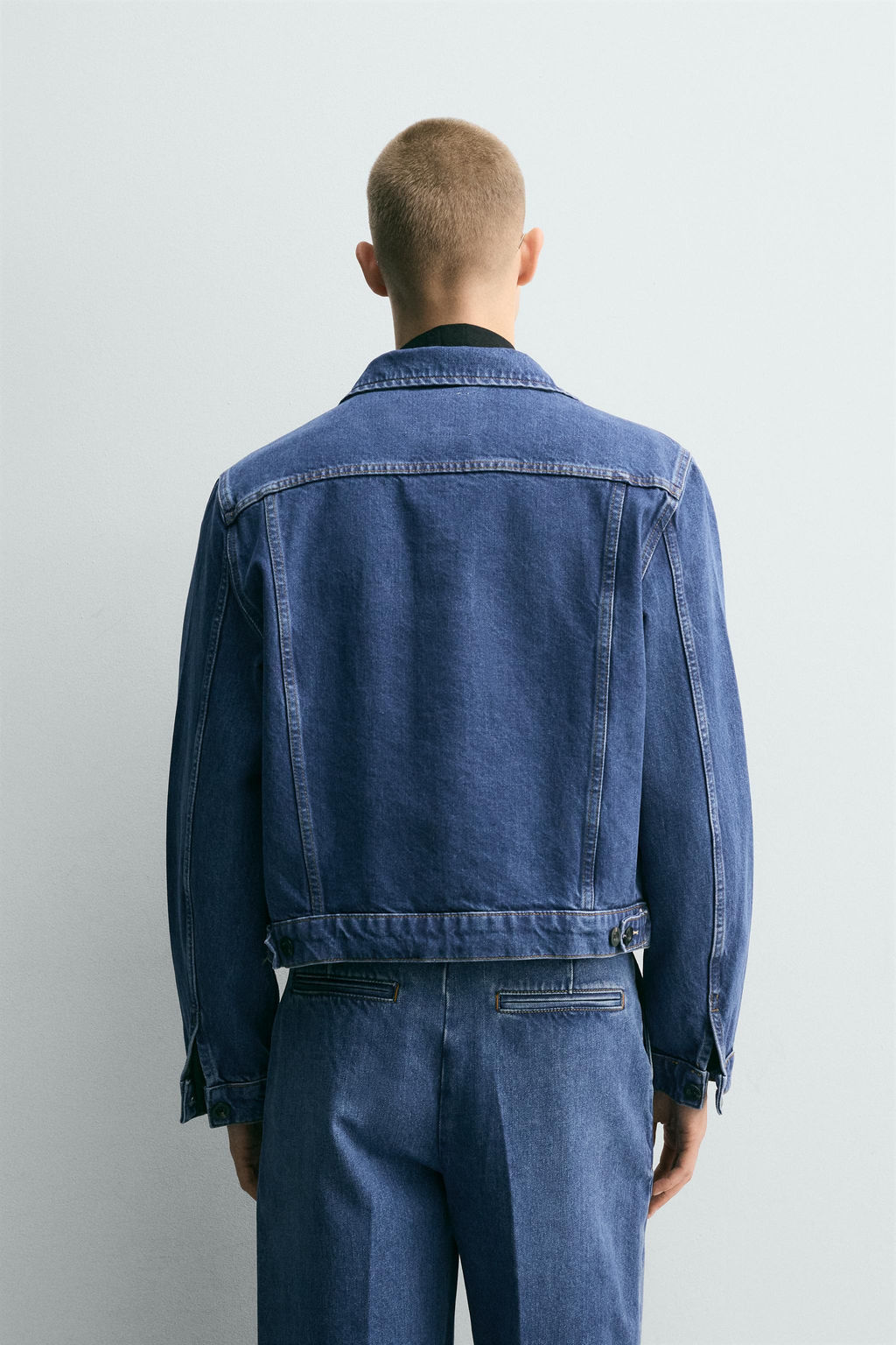 CAZADORA DENIM RELAXED FIT / Azul - Zara фото 3