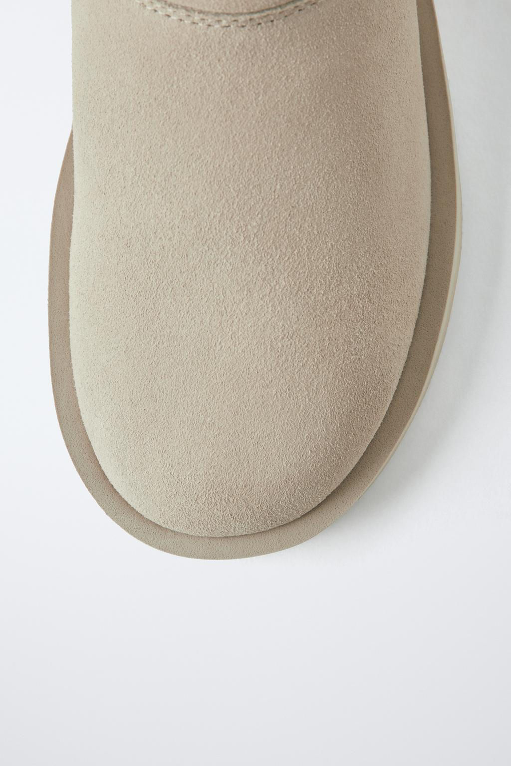 LINED LEATHER ANKLE BOOTS - Zara фото 5