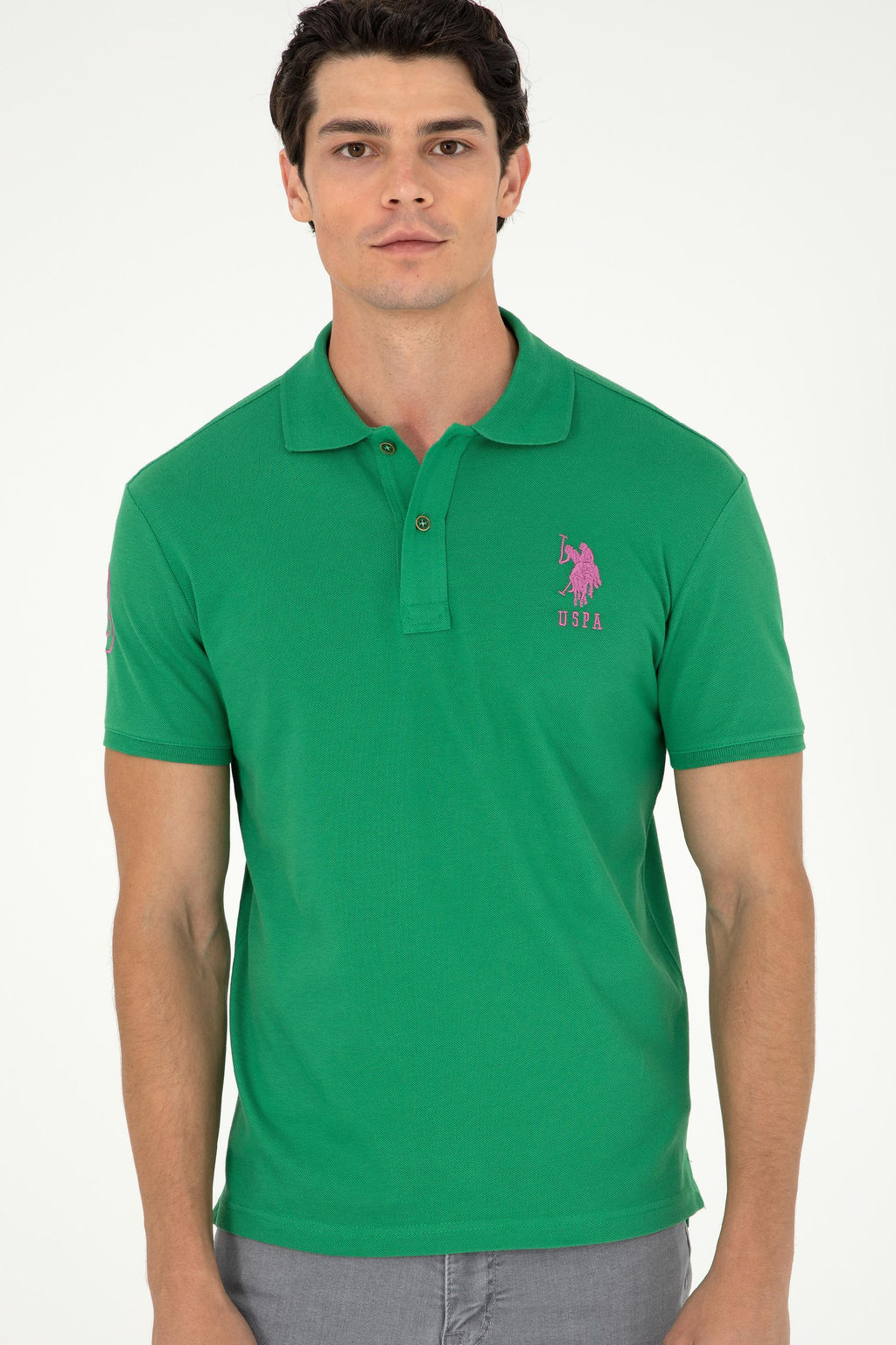 Мужская зеленая базовая футболка Неожиданная скидка в корзине - U.s. polo assn фото 10