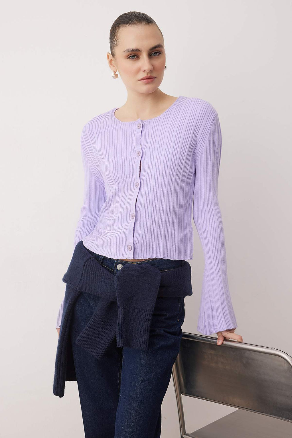 Kahverengi Ispanyol Kol Triko H?rka TWOAW26HI00268 - Trendyolmilla фото 10