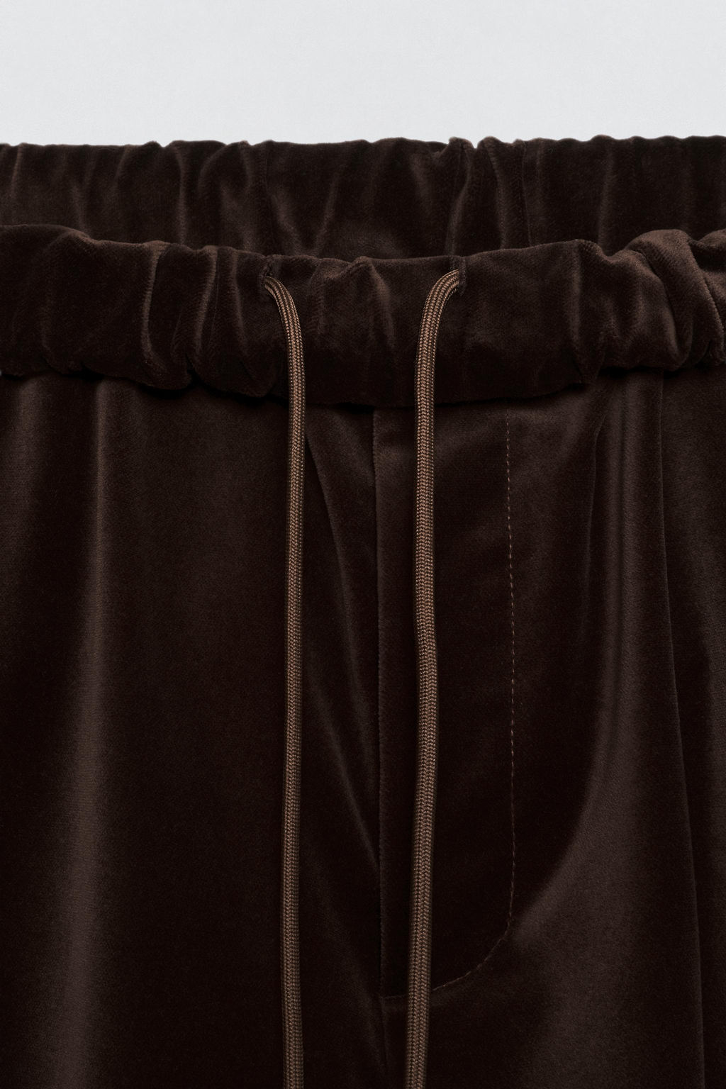 RELAXED FIT VELVET TROUSERS SOSHIOTSUKI X ZARA фото 6