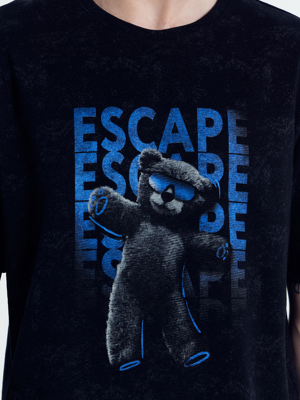 Комплект мужской (футболка, шорты) черный с дизайнерским принтом - Mark formelle фото 5