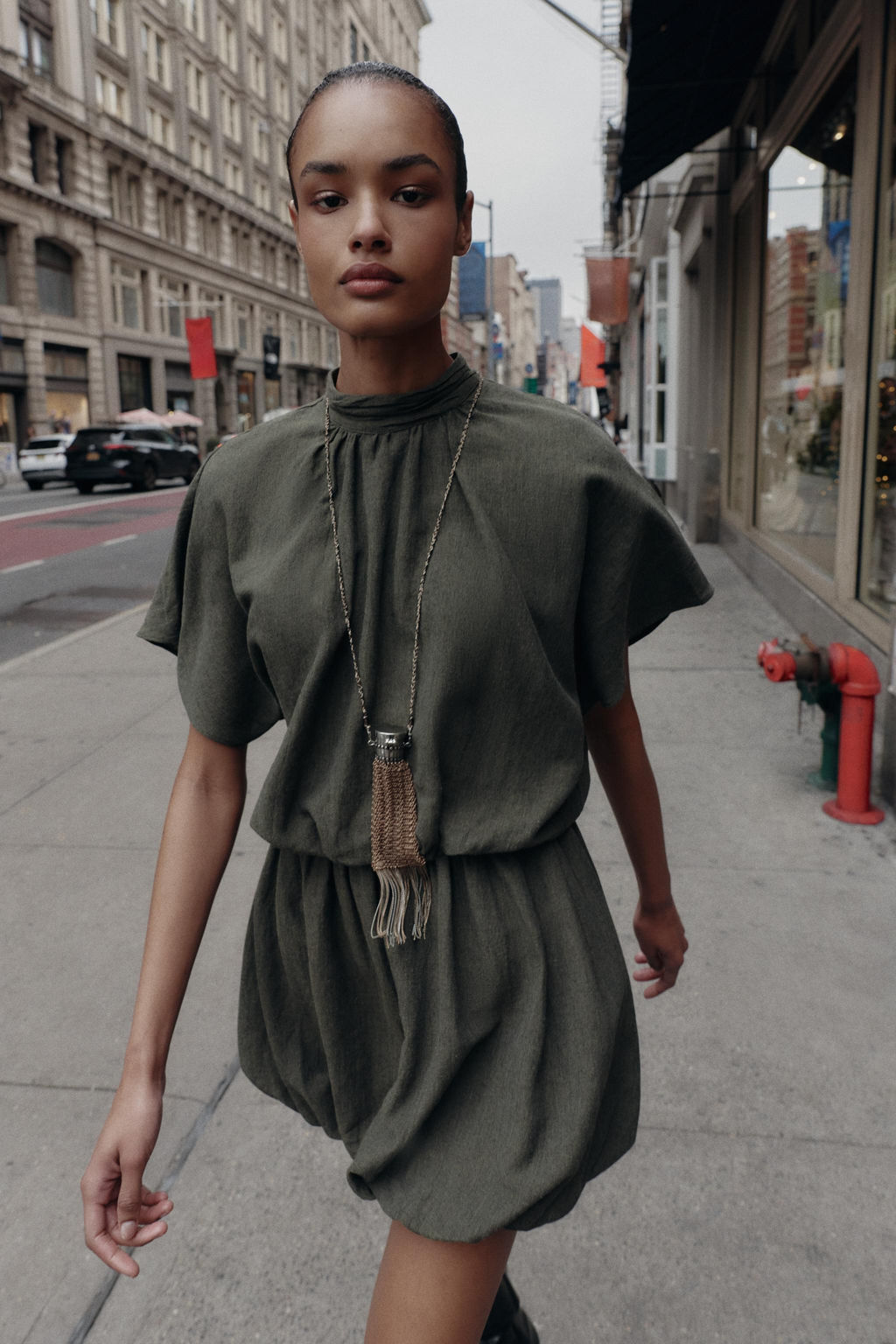 BALLOON MINI DRESS - Zara фото 2