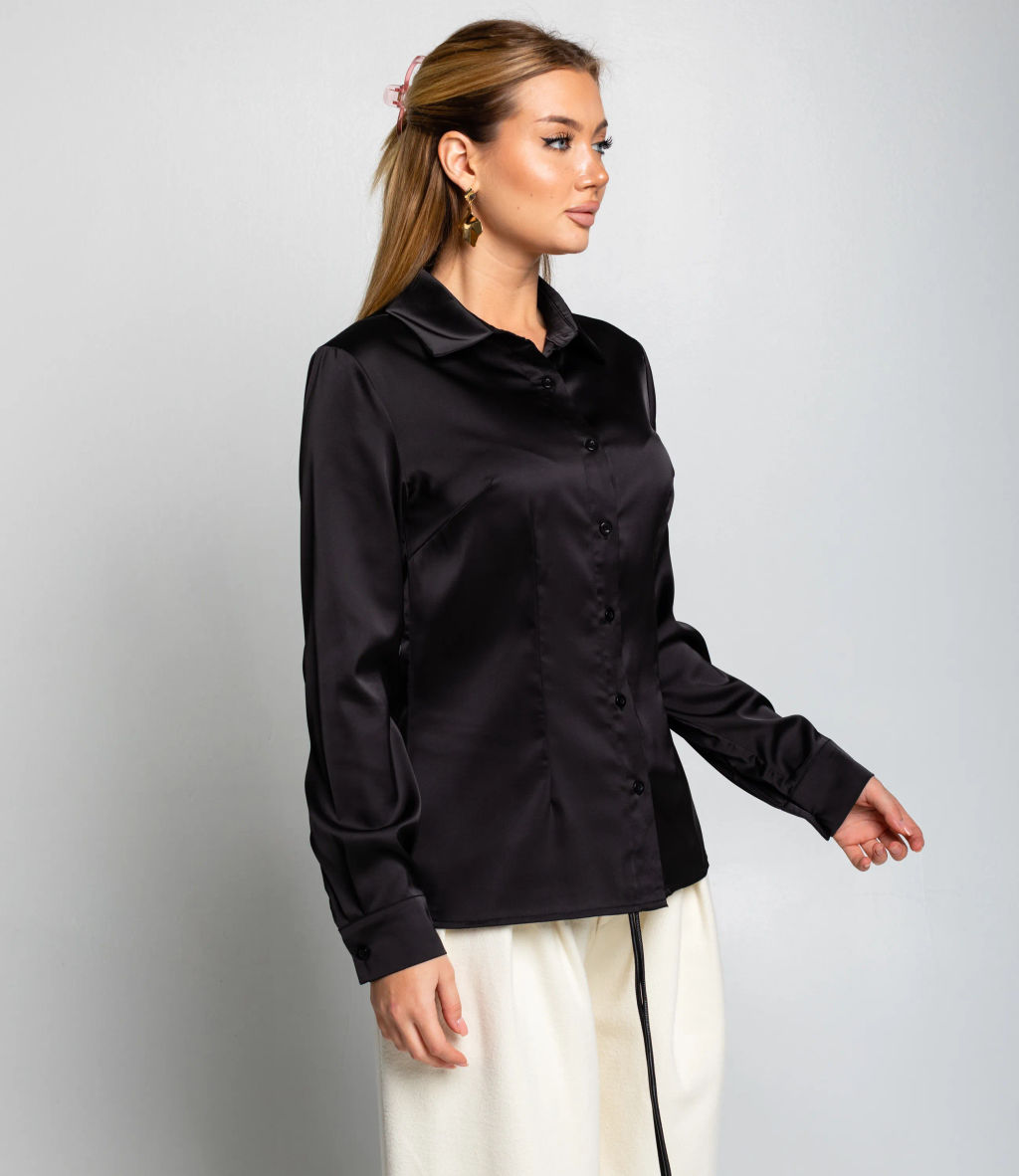 Блуза #ОКТ025022, чёрный