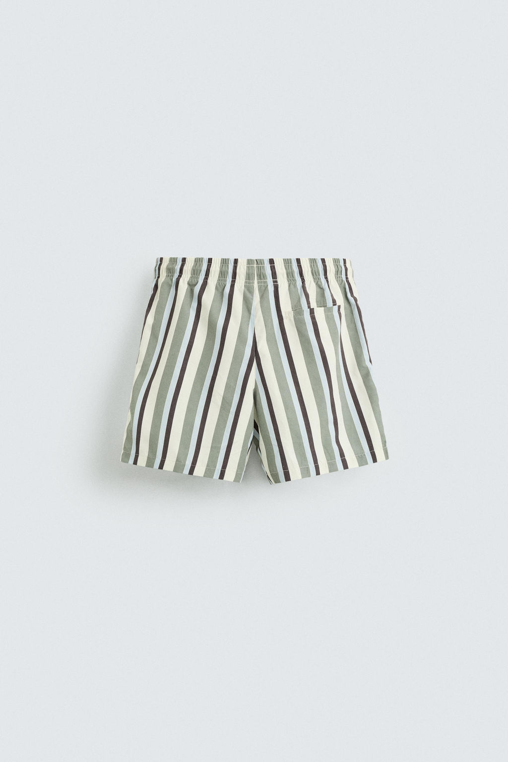 STRIPED MID-LENGTH SWIMMING TRUNKS - Zara фото 2