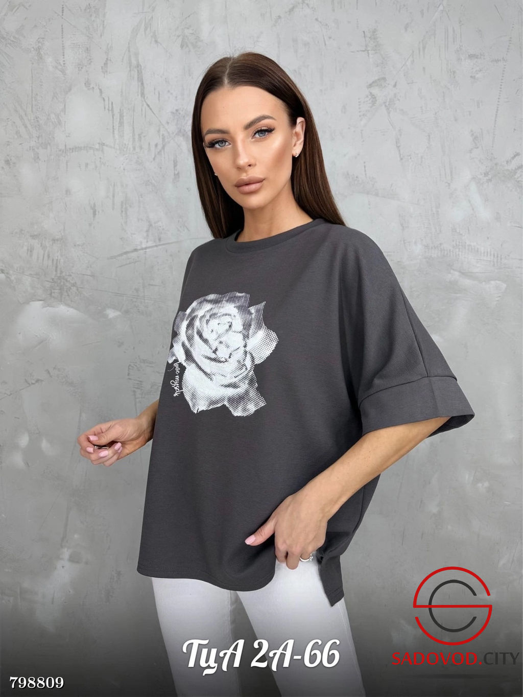 Футболка женская с рисунком розы - Bruno фото 6