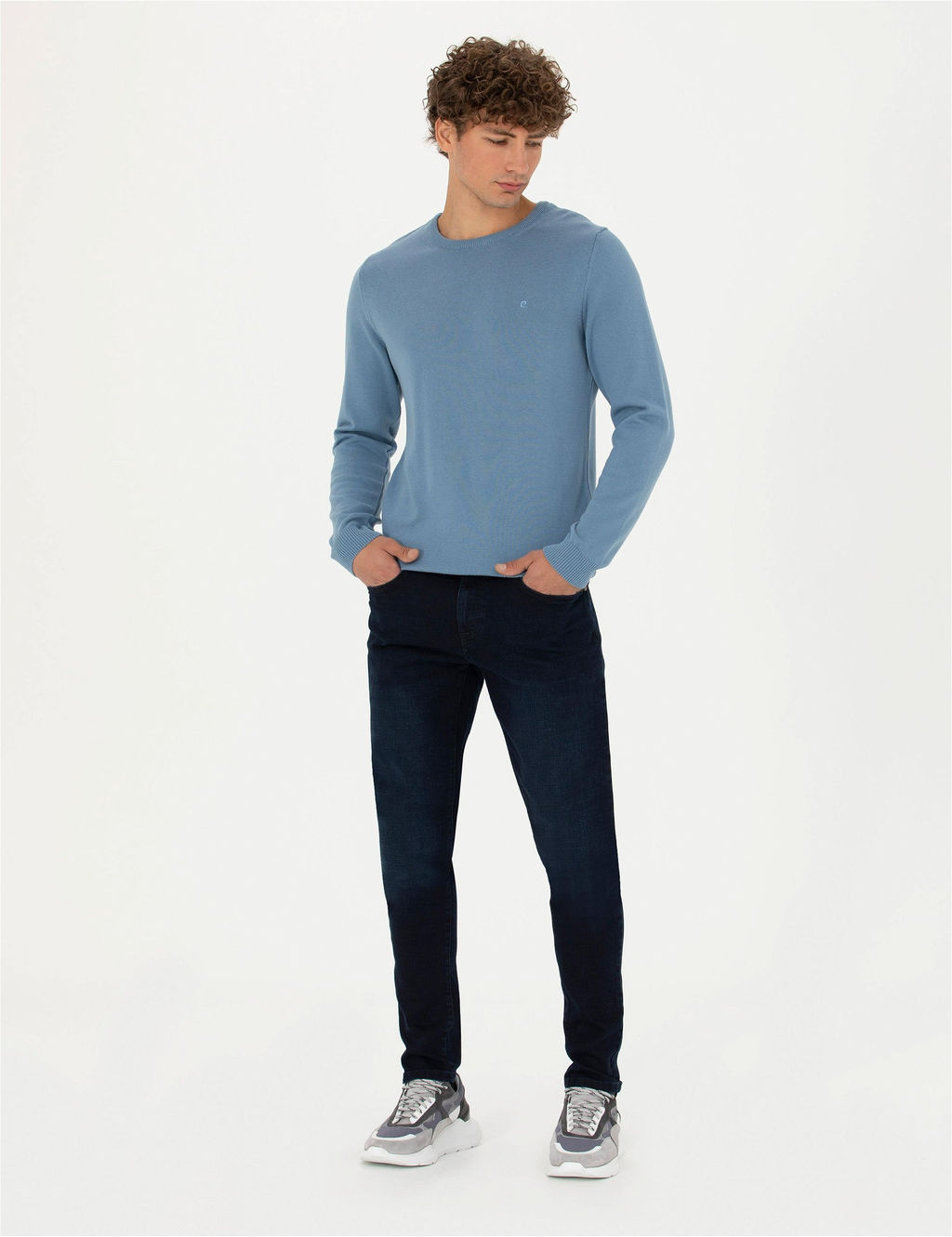 Lacivert Slim Fit Jean Pantolon - Pierre cardin фото 3