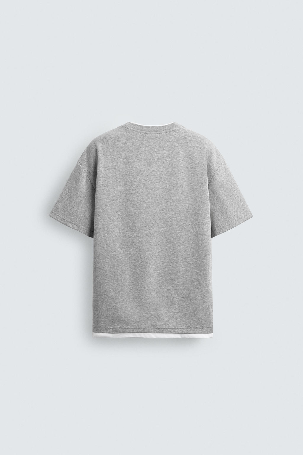 CAMISETA ACABADOS DOBLES CONTRASTE / Gris vigor?