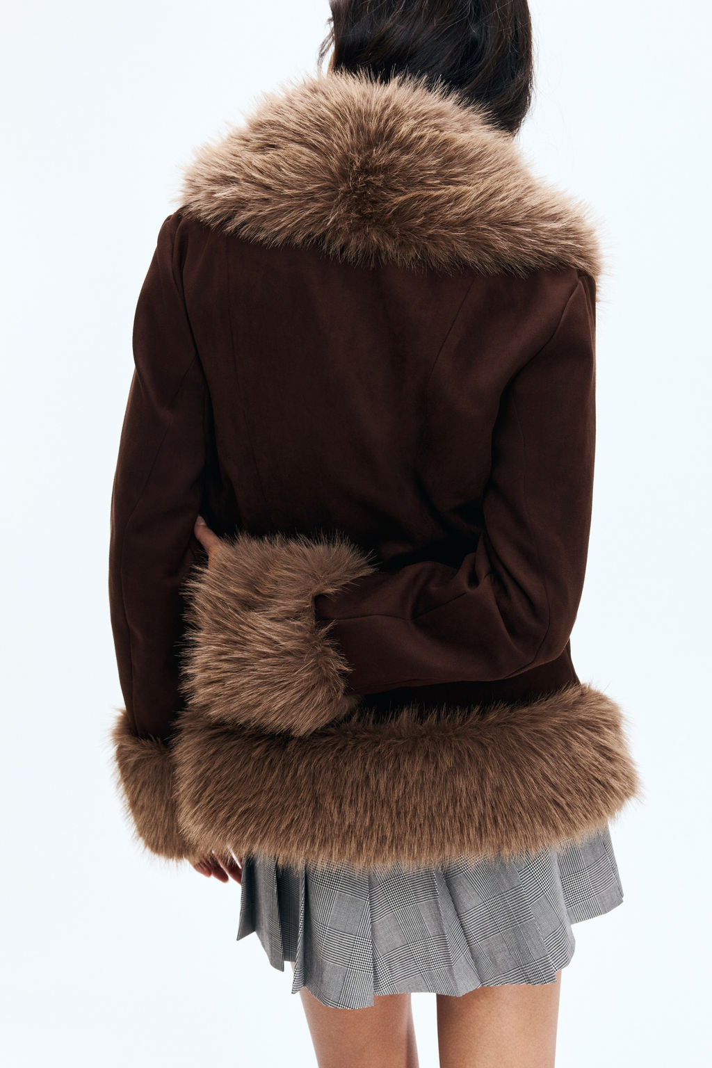 Chaqueta con ribetes efecto pelo - H&m фото 3