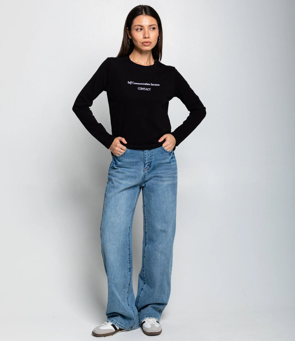 Лонгслив #КТ8923 (3), чёрный - Dommod фото 4