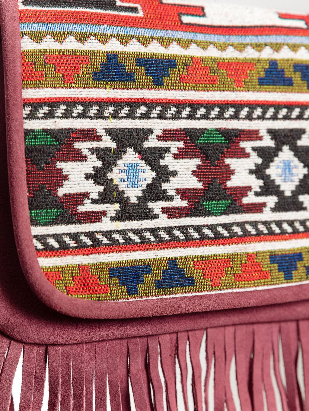 Сумка замшевая с бахромой через плечо 1113/2/31 - Ганг фото 3