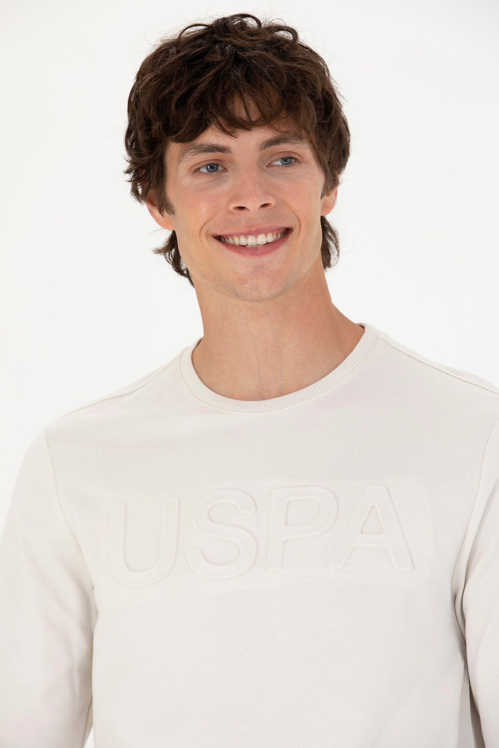 U. S. Polo Assn Мужская базовая толстовка с круглым вырезом Stone - U.s. polo assn фото 16