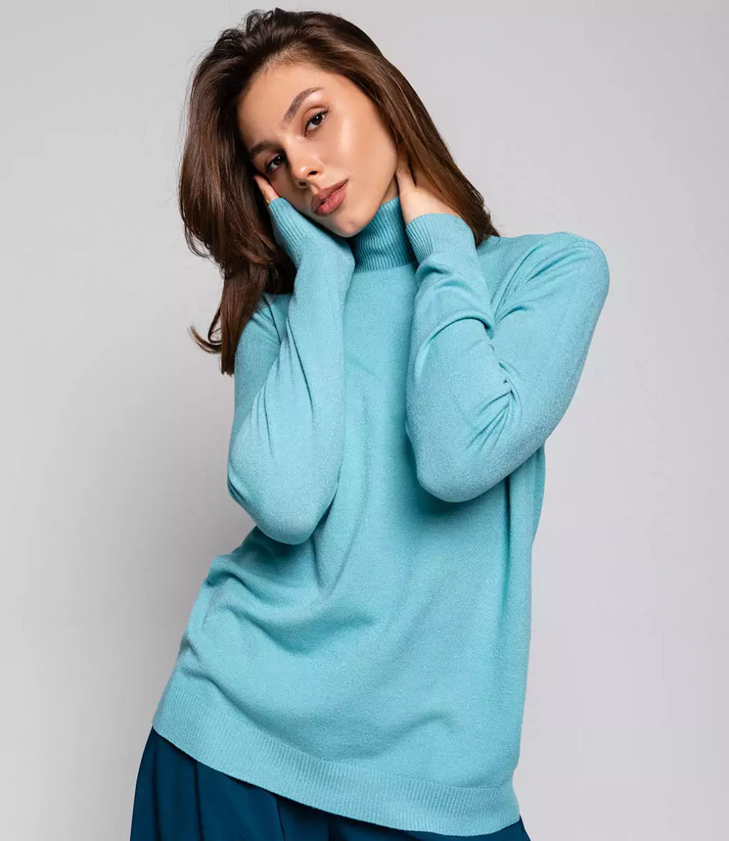 Водолазка #ОКТ06, тиффани - Dommod фото 6