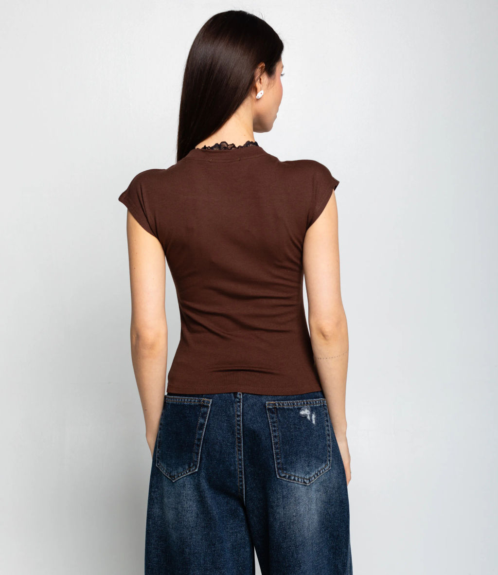 Футболка #КТ6858 (2), шоколадный