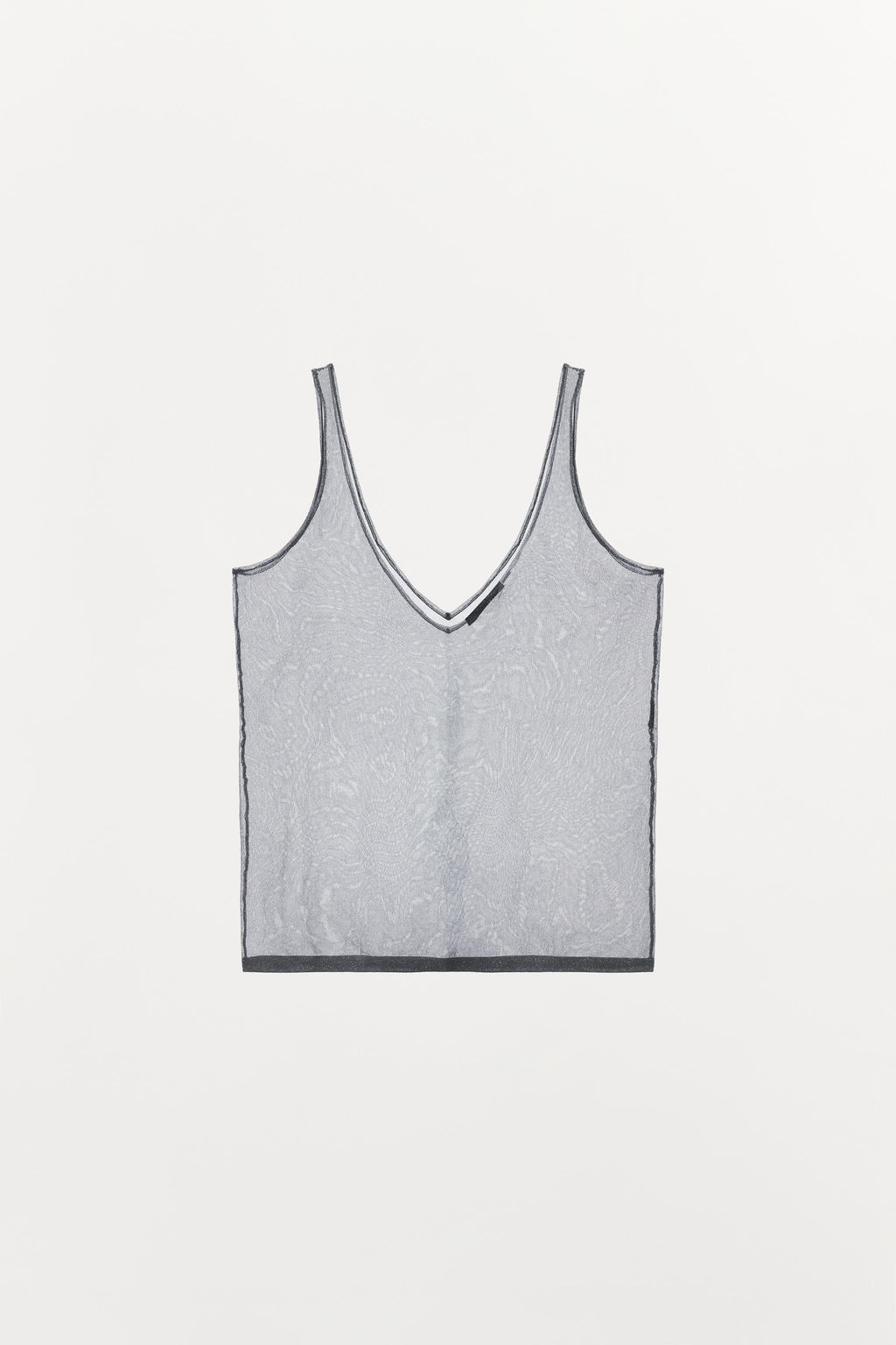 TOP TIRANTES HILO METALIZADO / Plata - Zara фото 4