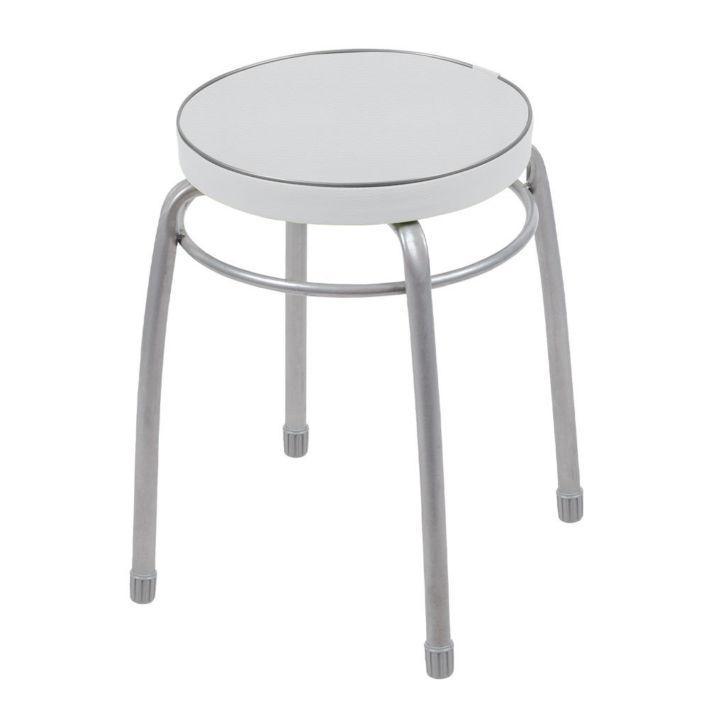 Табурет Фабрик 1 с ободом на 4-х опорах ТФ01/СС светло-серый