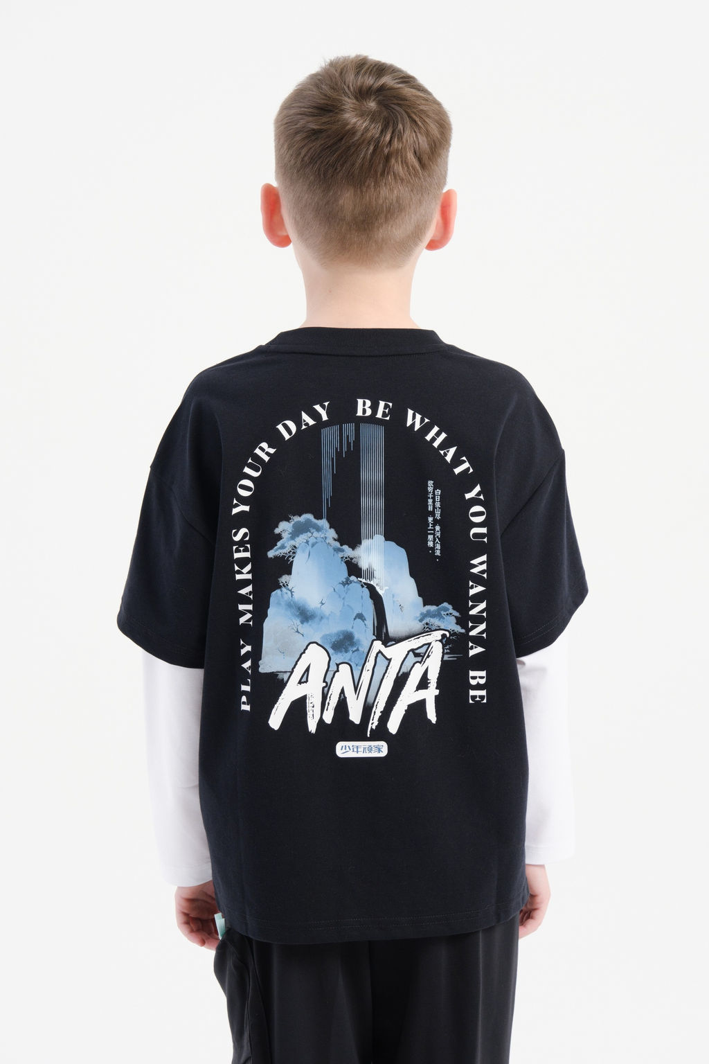 Лонгслив Черный