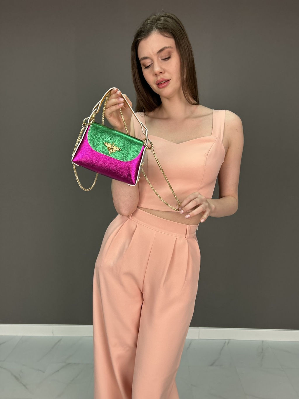 Сумка женская из телячьей кожи