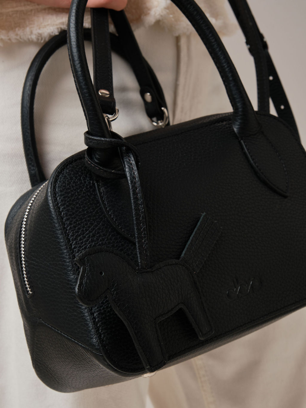 Кожаная сумка Polly summer DBR 31401 черный фото 11