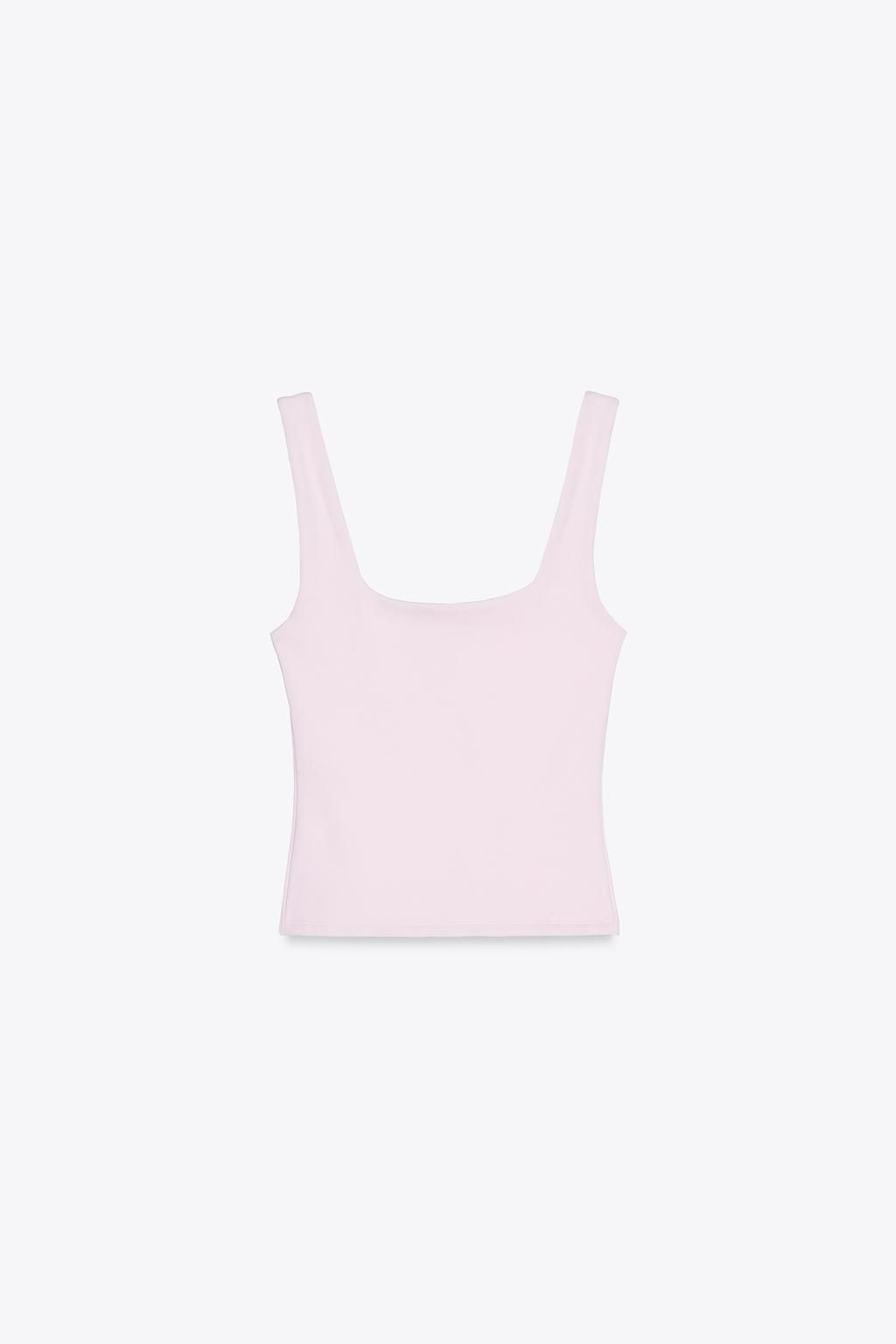 WIDE STRAP VEST TOP - Zara фото 30