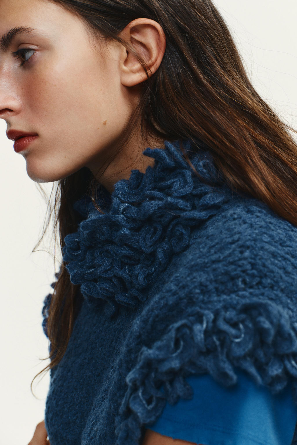 FRINGED KNIT JUMPER VEST - Zara фото 3