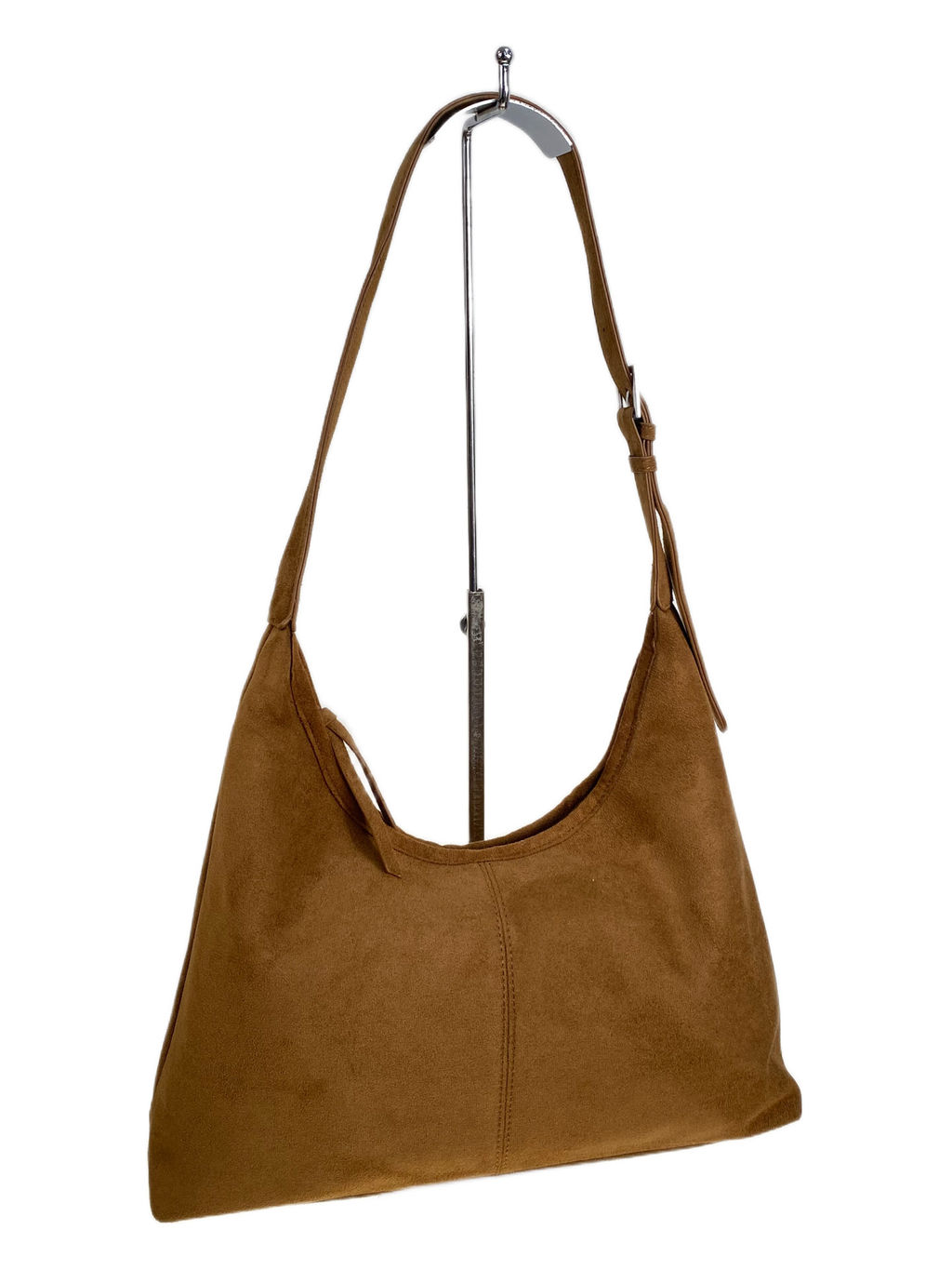 Женская сумка из искусственной замши, цвет коричнево-рыжий