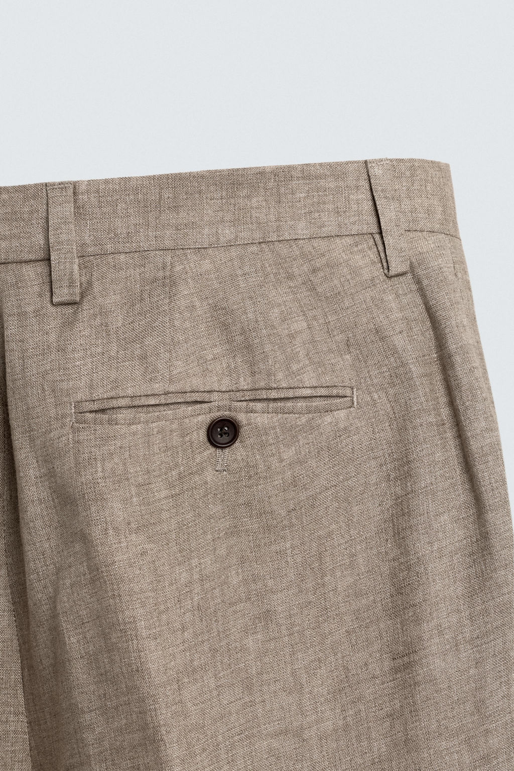 PANTAL?N REGULAR FIT 100% LINO / Blanco - Zara фото 10