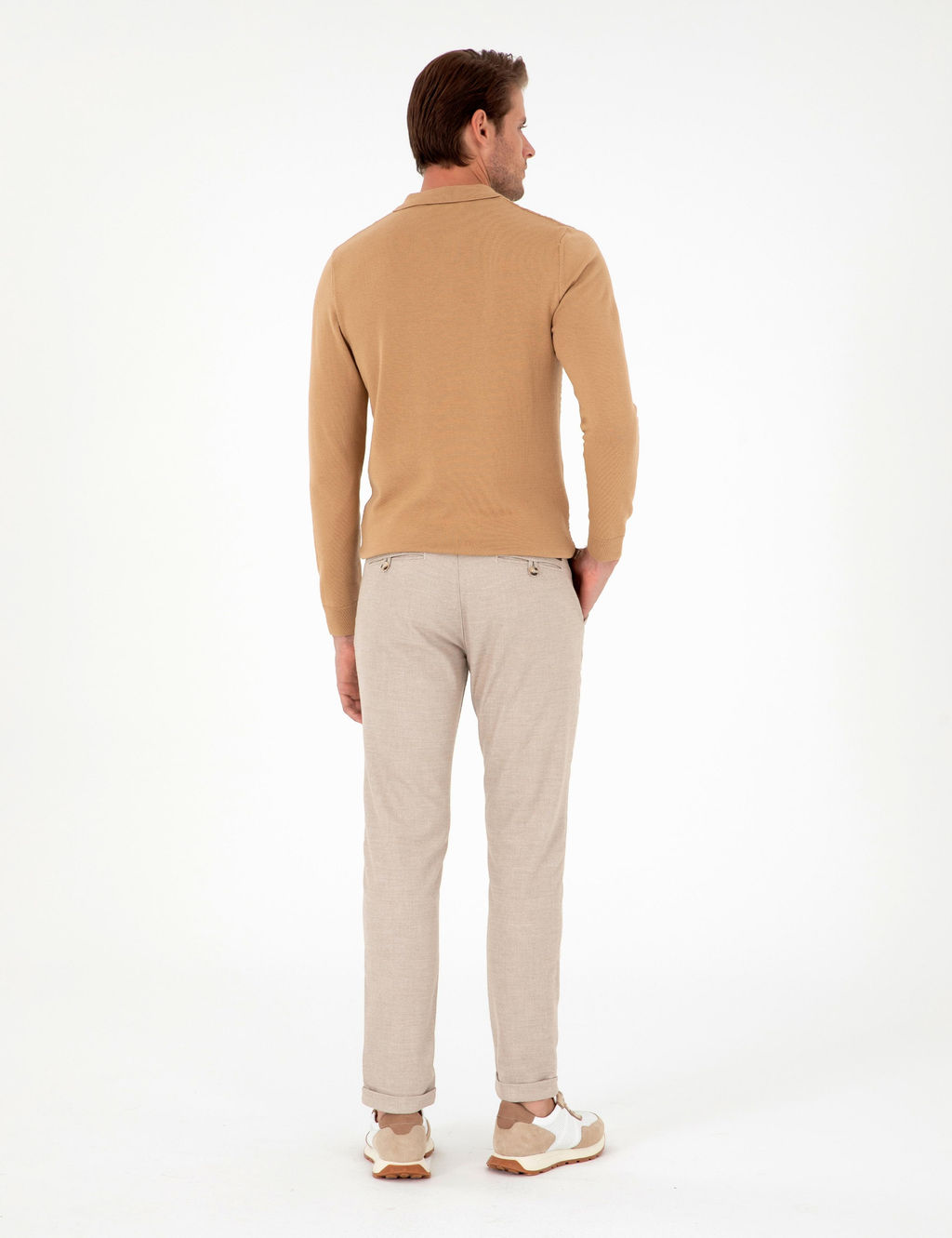 Bej Slim Fit Kanvas Pantolon - Pierre cardin фото 4
