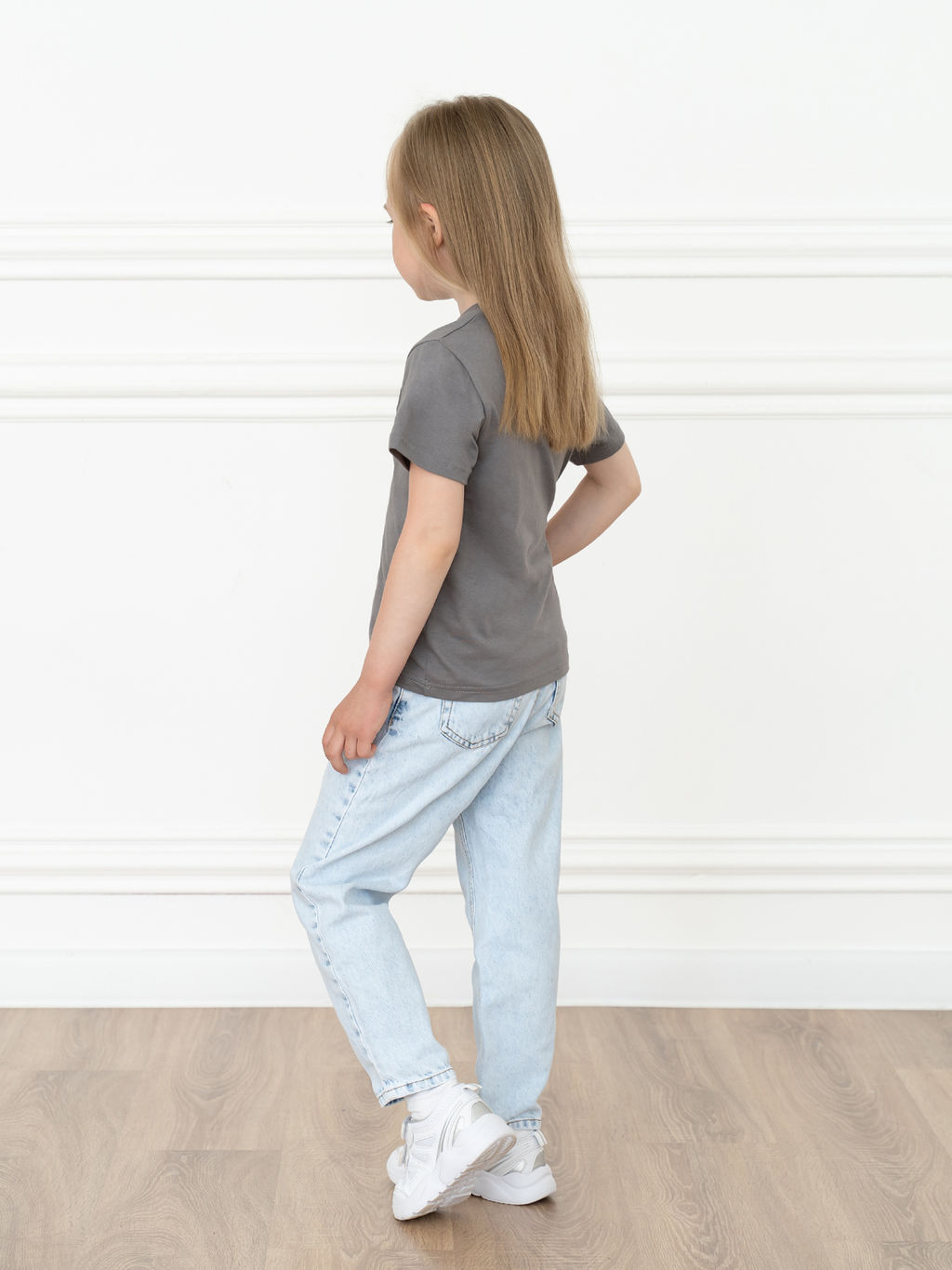 Футболка детская серая