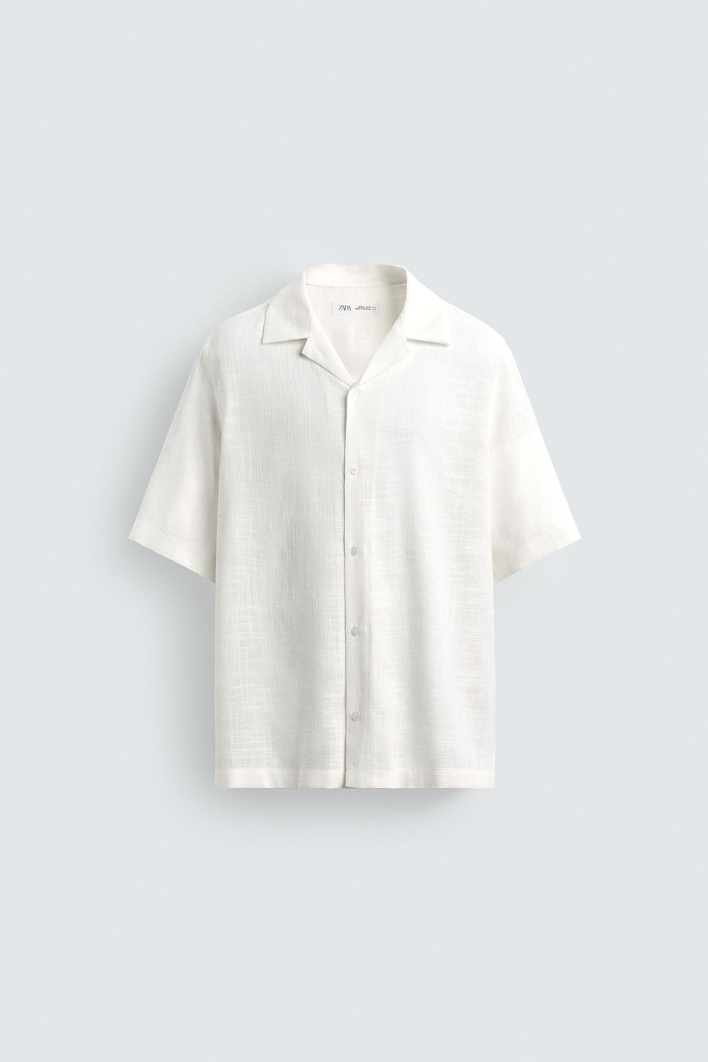 CAMISA FLUIDA ESTRUCTURA / Blanco - Zara фото 7