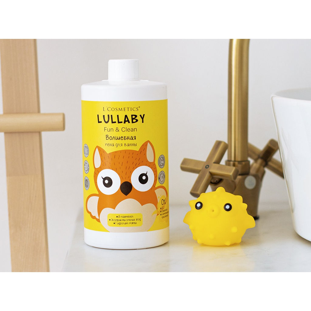 Детская пена для купания серии LULLABY с экстрактом спелых ягод 750 мл. Не содержит: SLS, парабенов, силиконов, синтетических красителей. - L'cosmetics фото 2