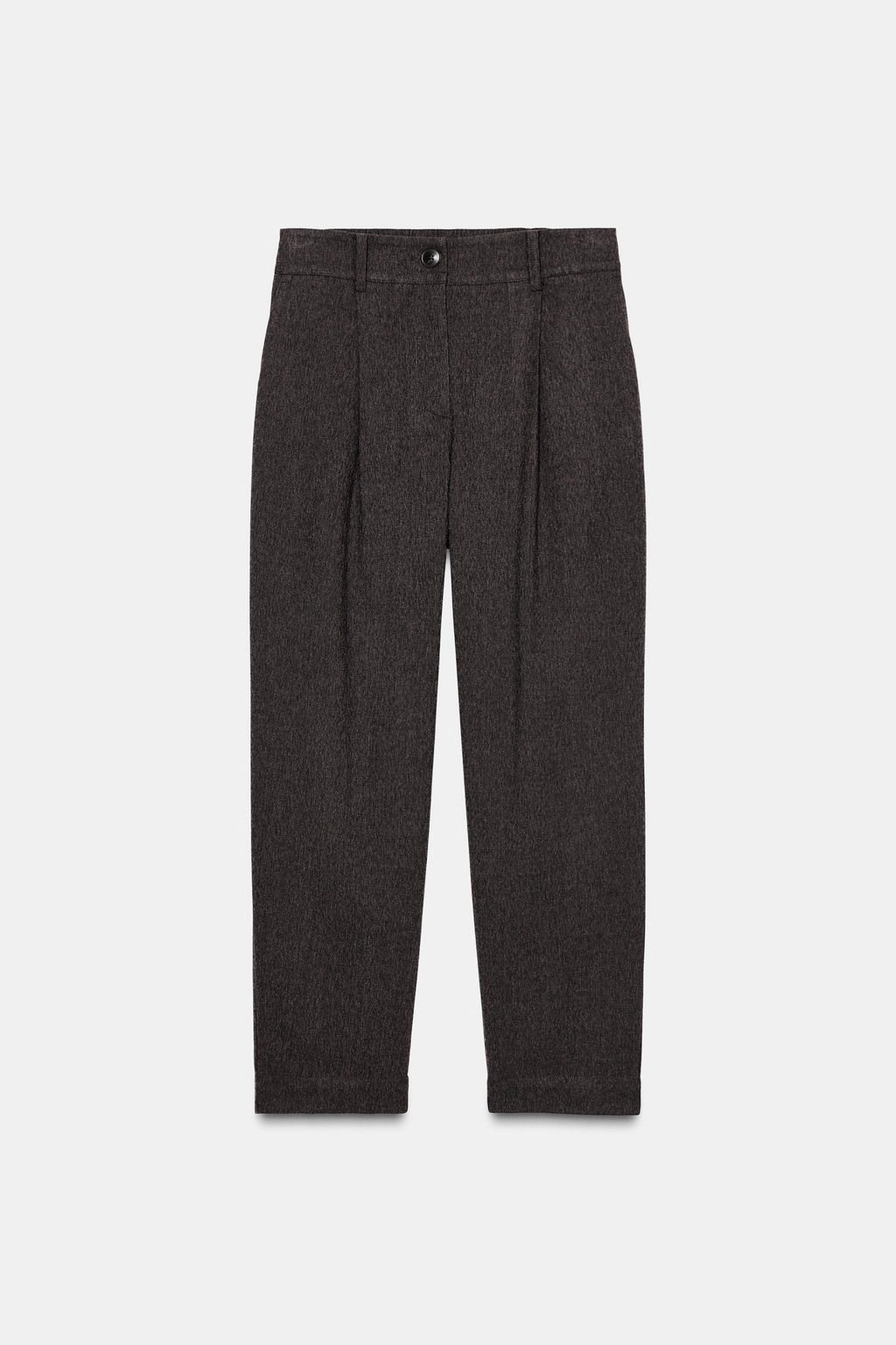 MID-WAIST TROUSERS WITH PLEATS AND ELASTICATED BACK - Zara фото 7