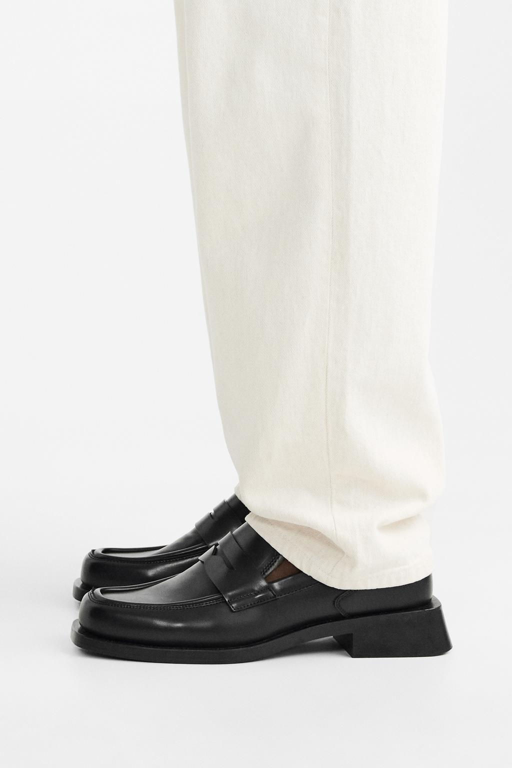 SQUARE-TOE LOAFERS - Zara фото 2