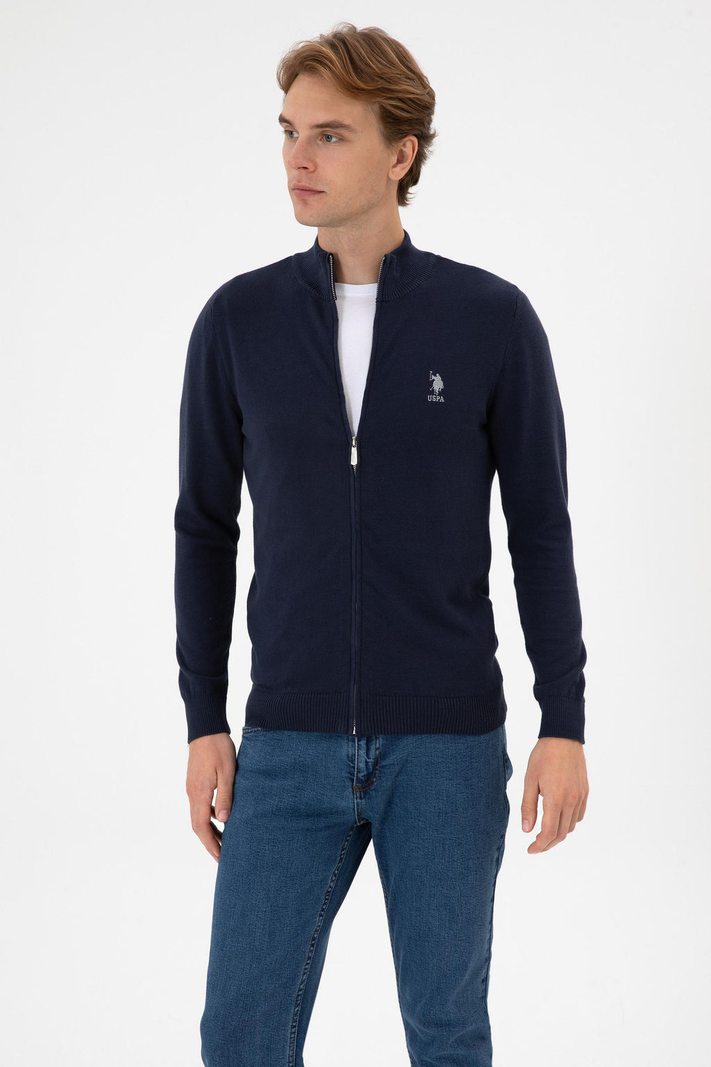 Erkek Slim Fit Lacivert Triko H_rka - U.s. polo assn фото 3