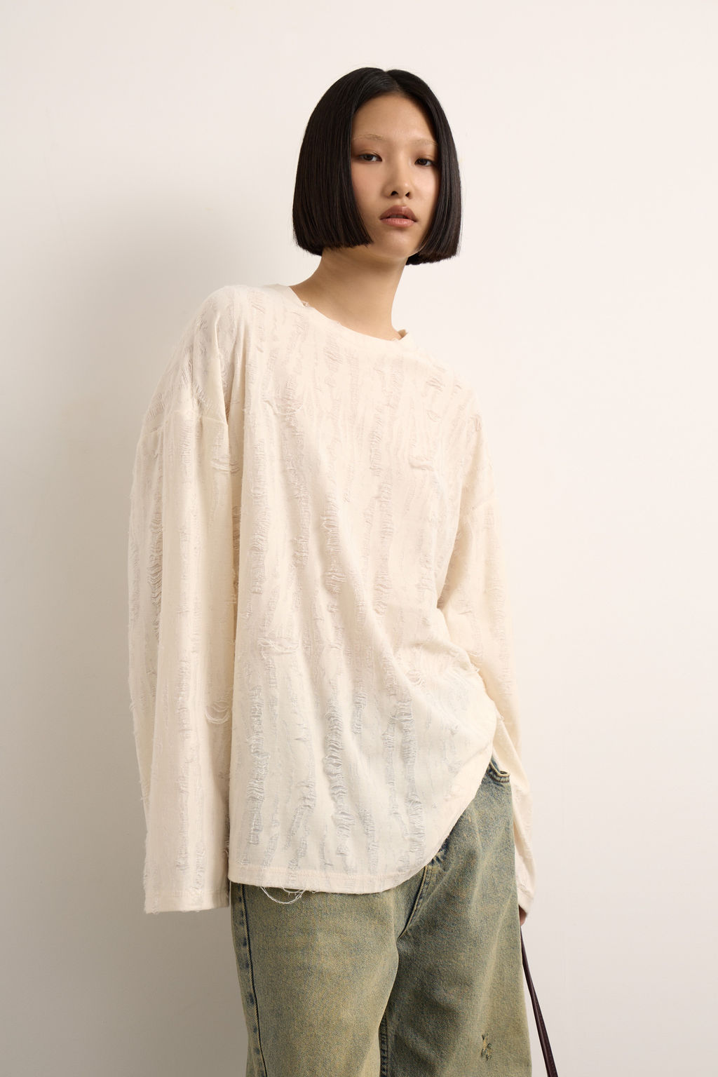 Лонгслив оверсайз в стиле гранж - Mollis фото 4