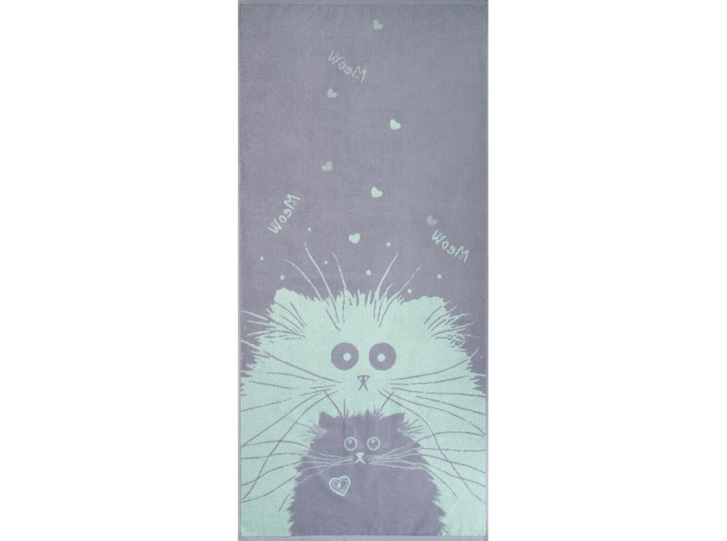 Полотенце махровое 6с102.411ж1 Парочка (мятный2) 67х150см