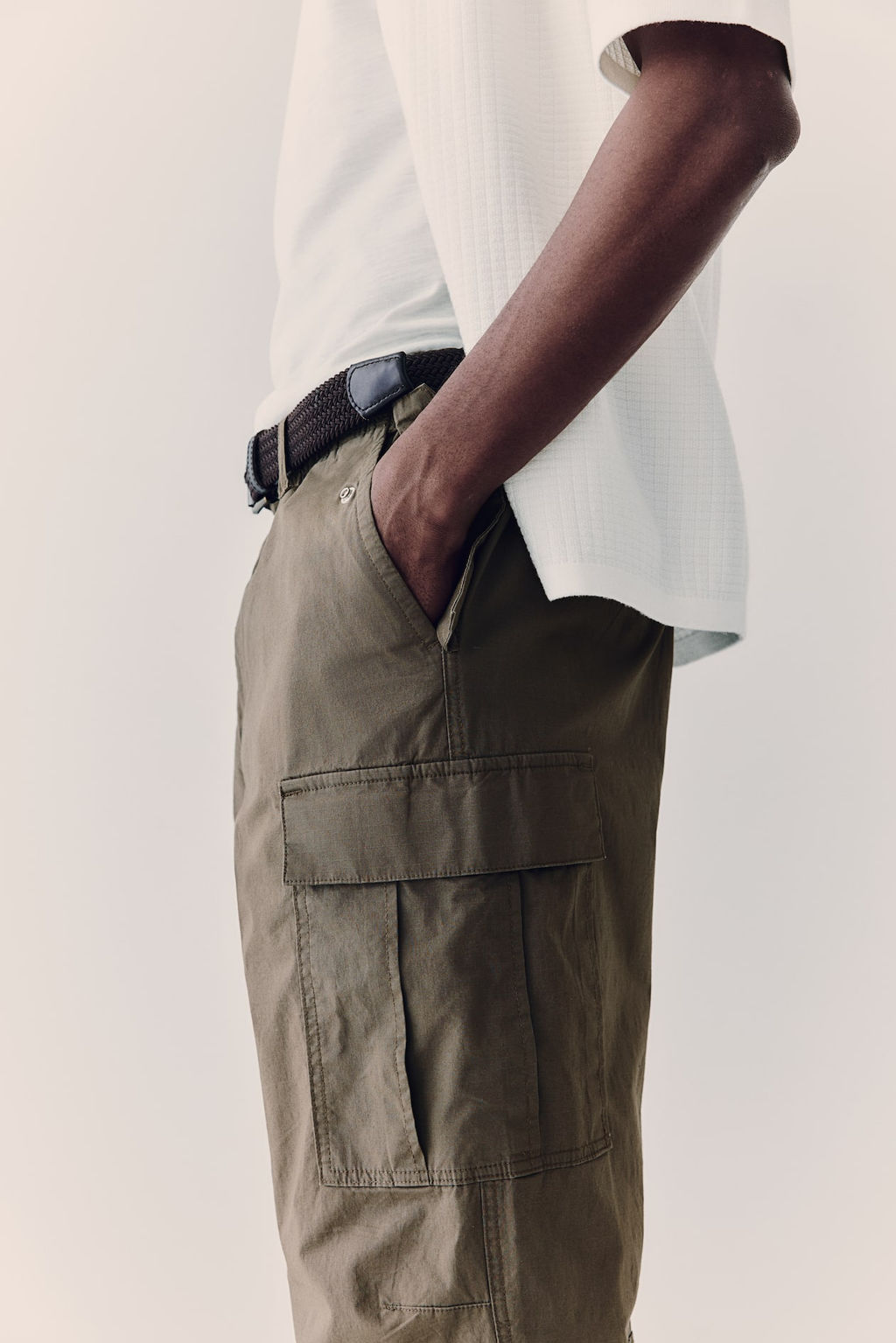 Pantalon cargo de ripstop Regular Fit - H&m фото 4