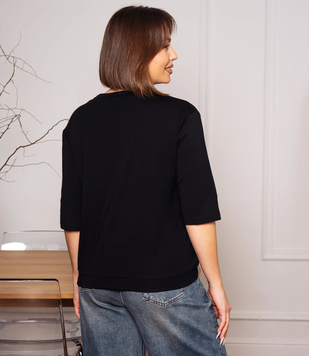 Футболка #КТ0467-55, чёрный